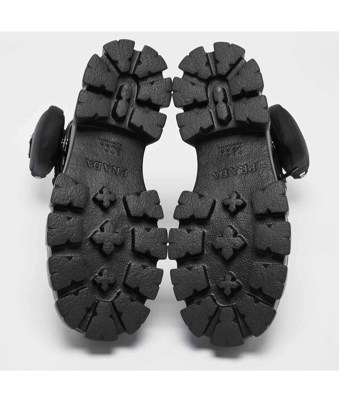 PRADA Черные кожаные ботинки, фото 9