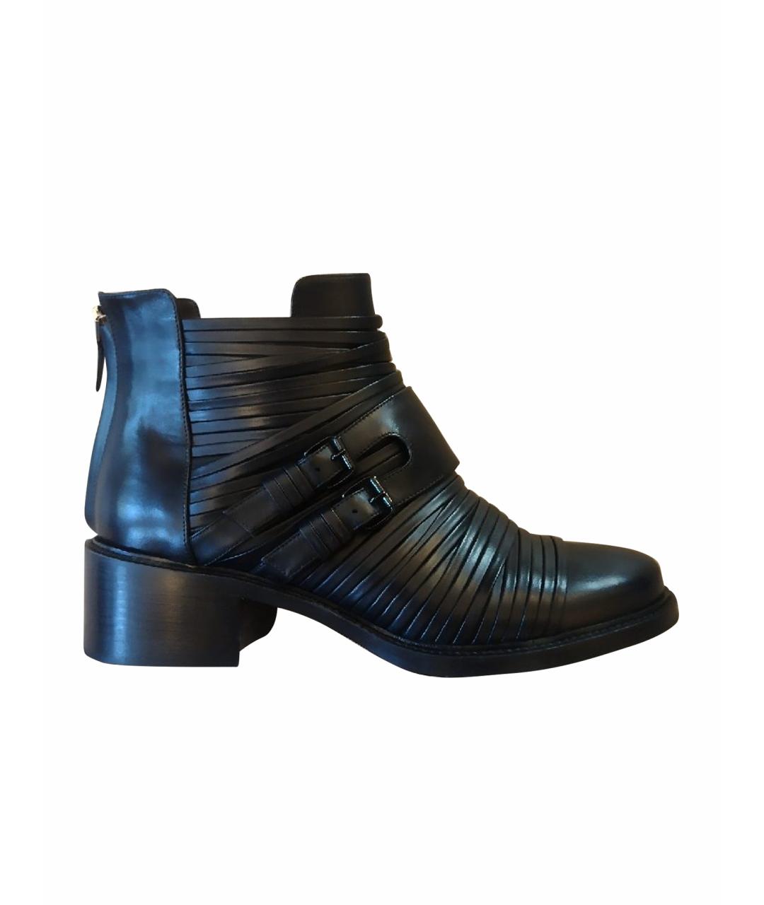 GIVENCHY Черные кожаные ботинки, фото 1