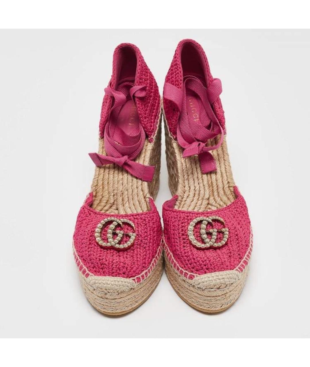 GUCCI Розовые эспадрильи, фото 2