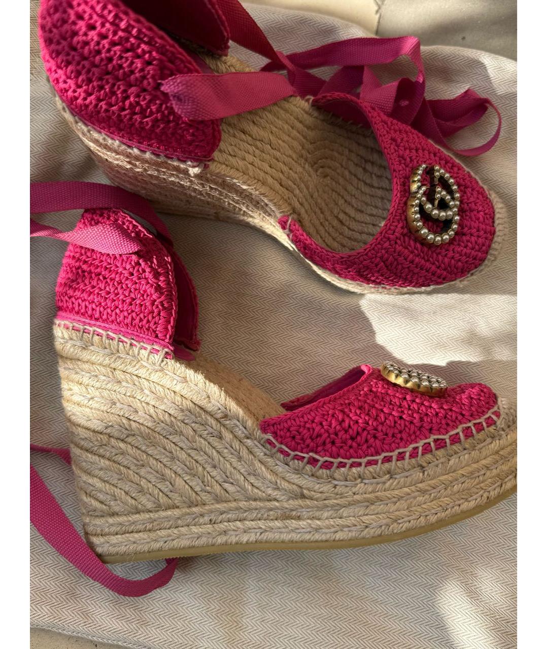 GUCCI Розовые эспадрильи, фото 4