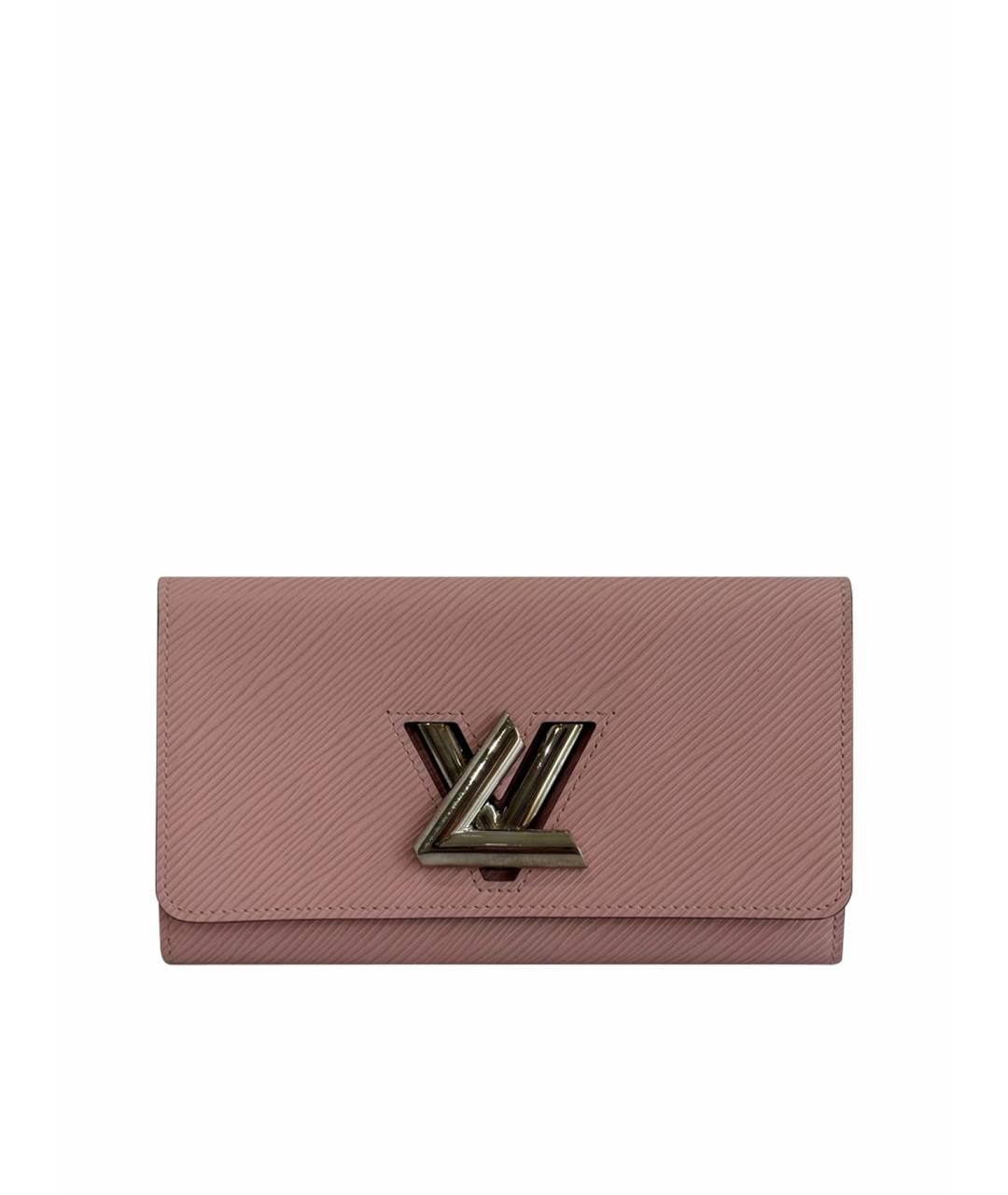 LOUIS VUITTON Розовый кожаный кошелек, фото 1
