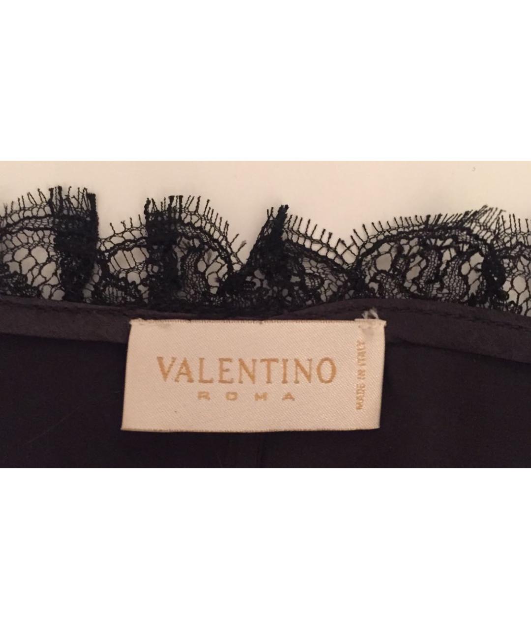 VALENTINO Черная шелковая майка, фото 6