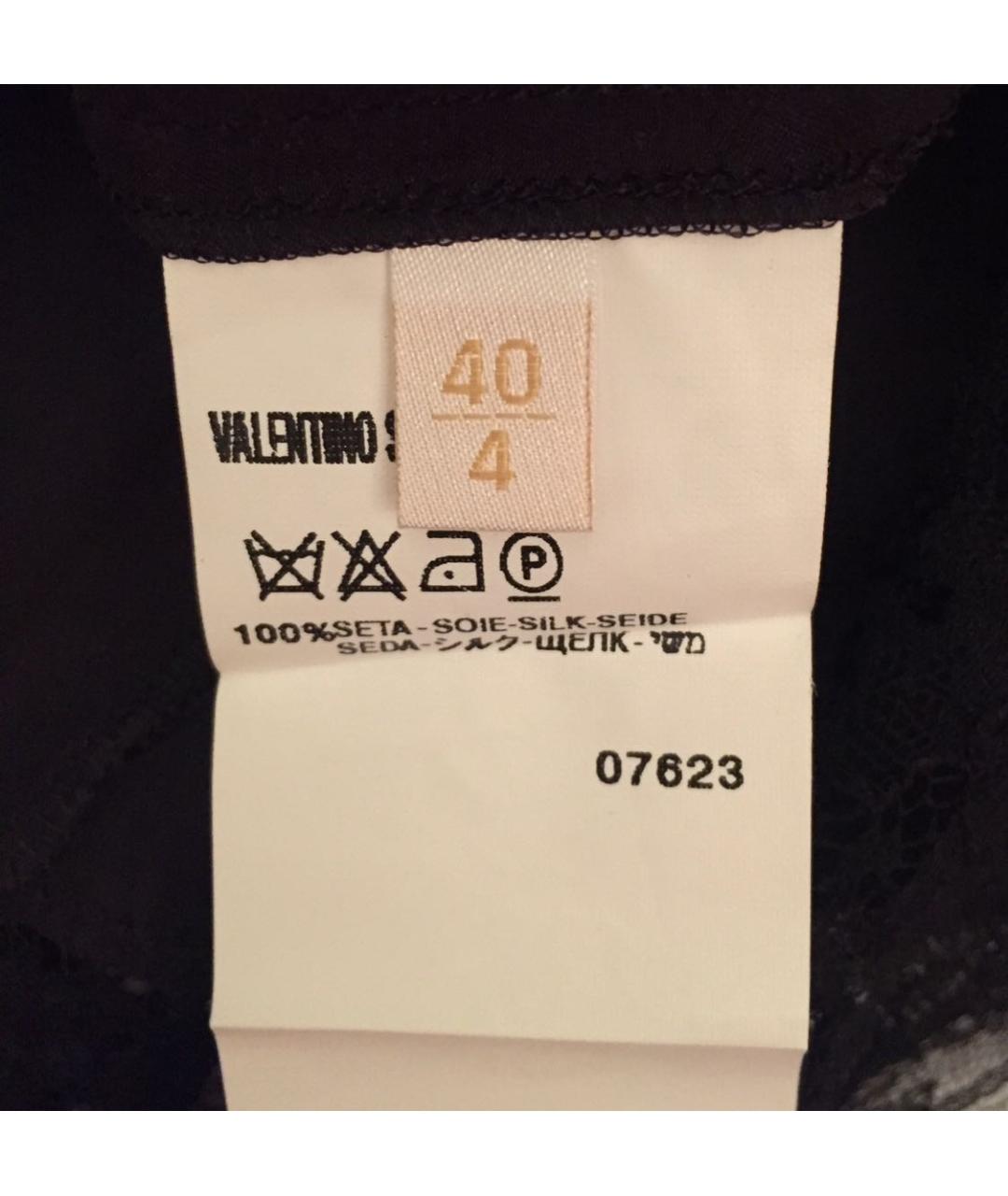 VALENTINO Черная шелковая майка, фото 7