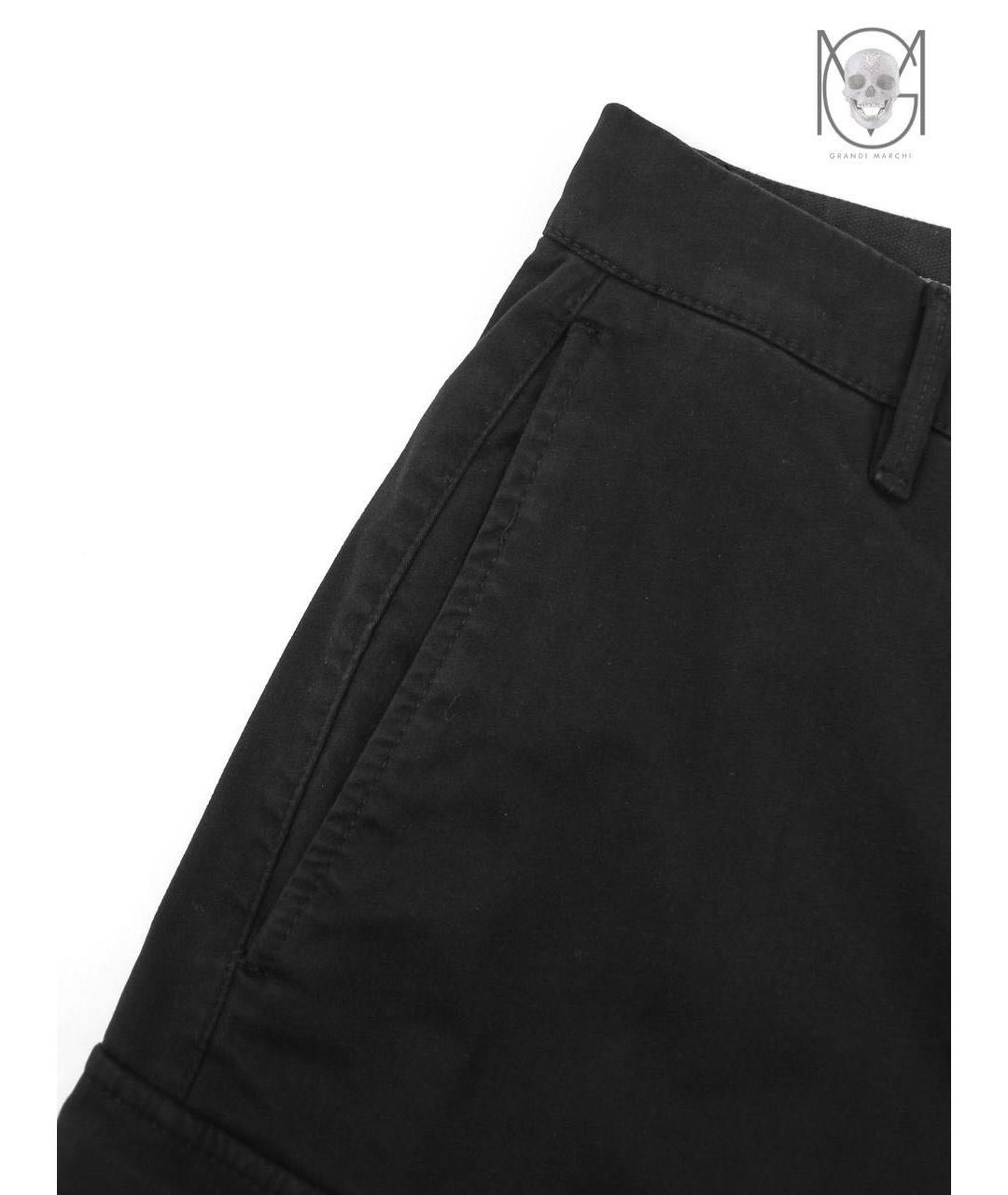 CP COMPANY Черные хлопко-эластановые повседневные брюки, фото 4