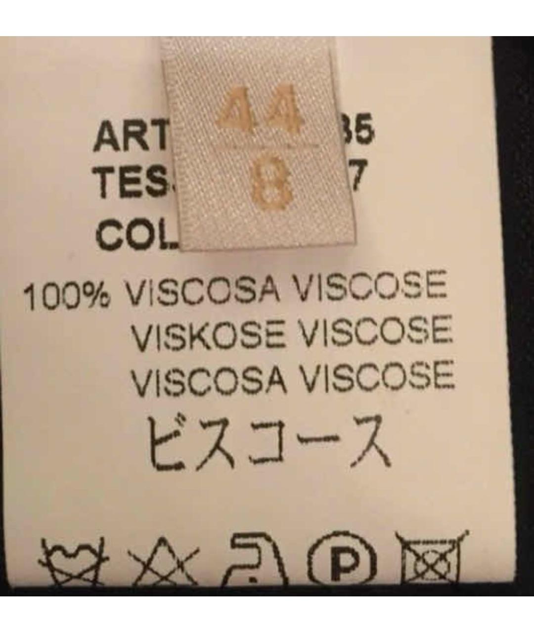 VALENTINO Черная вискозная майка, фото 5