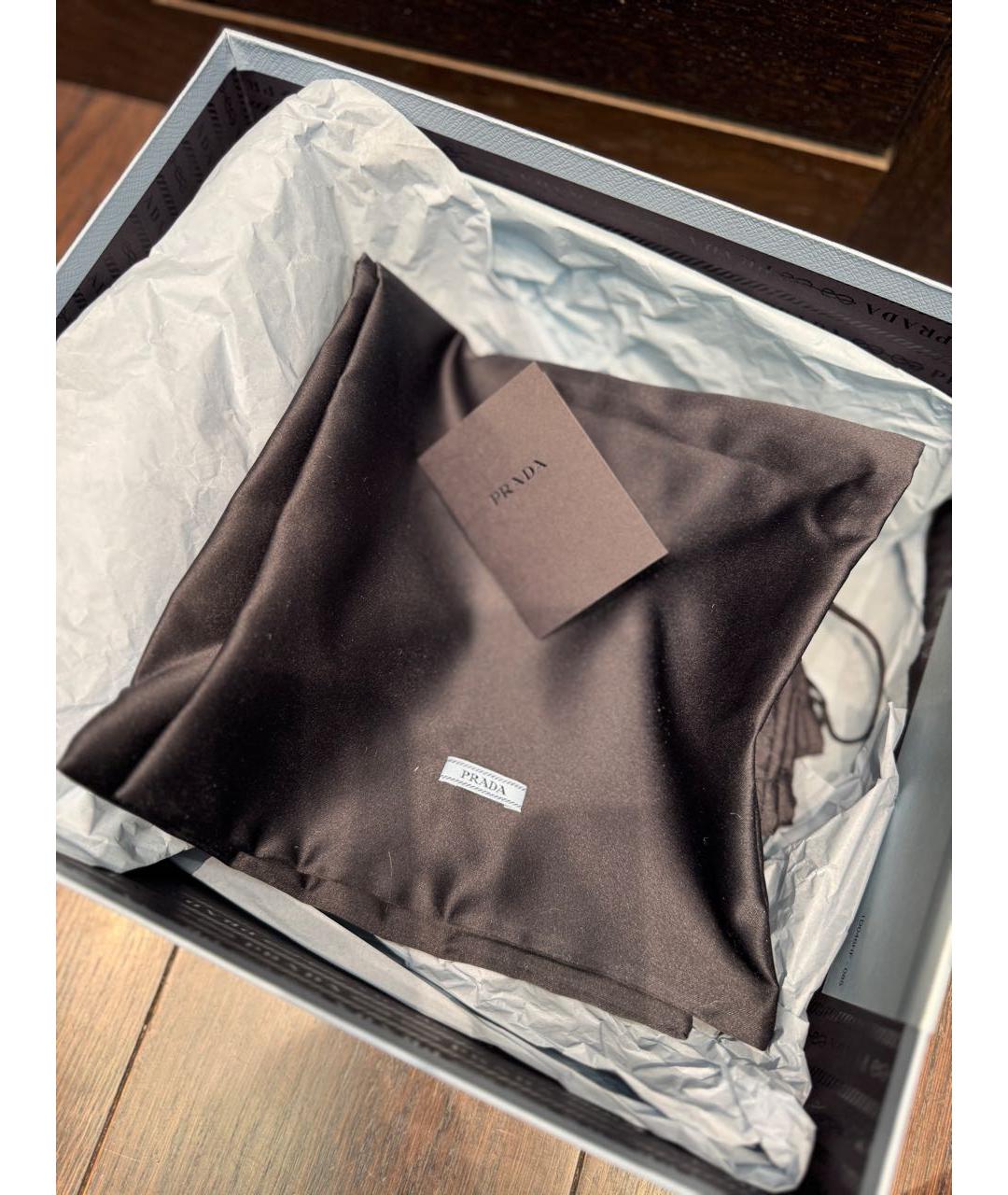 PRADA Бордовые кожаные туфли, фото 7