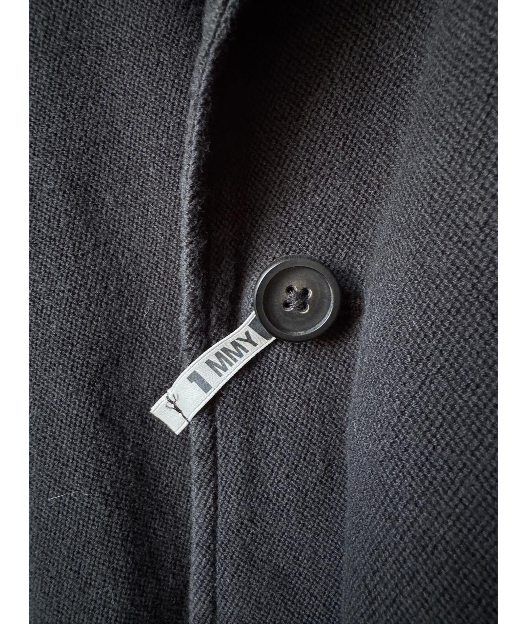 Mihara Yasuhiro Черный хлопковый жакет/пиджак, фото 4