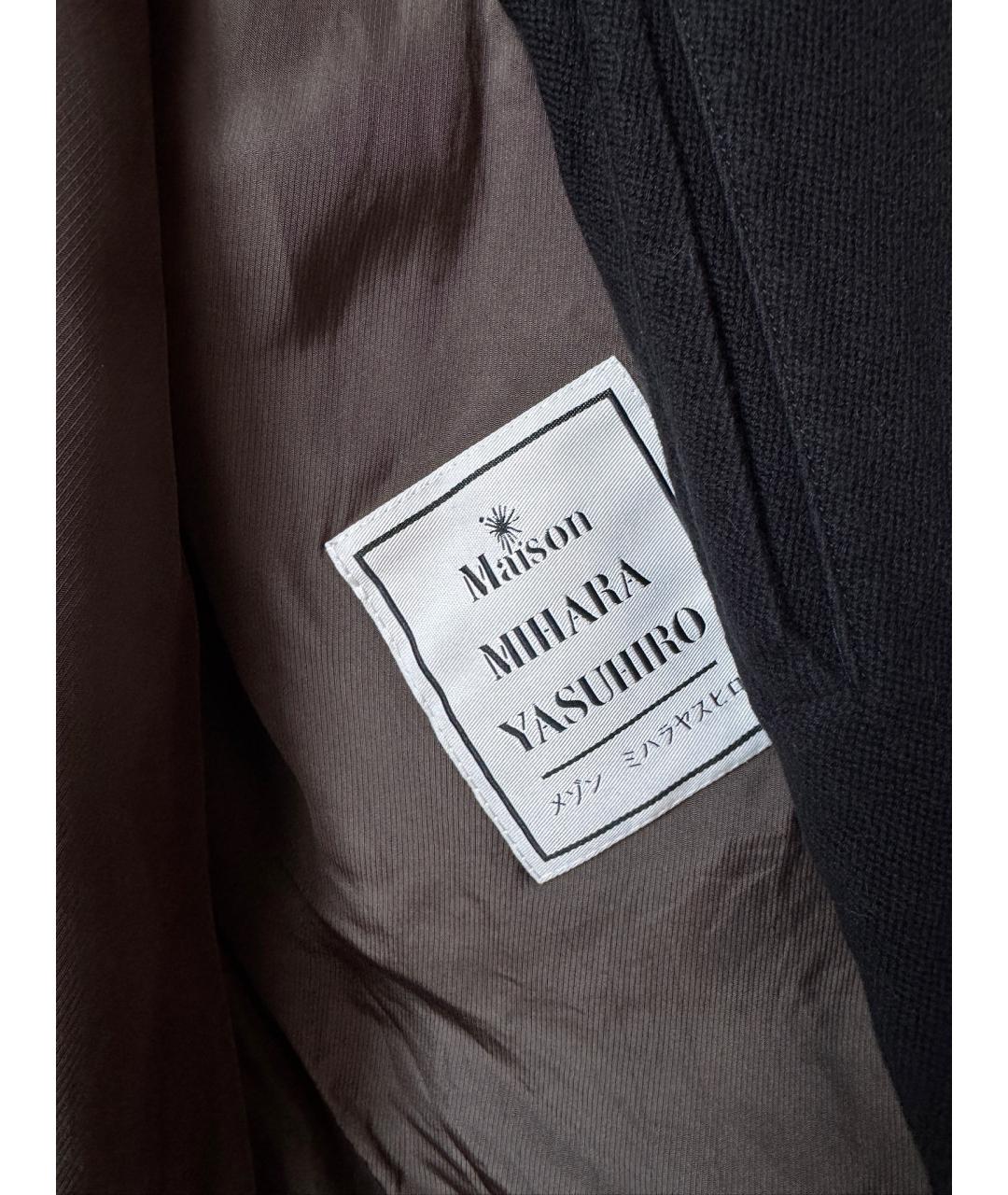 Mihara Yasuhiro Черный хлопковый жакет/пиджак, фото 8