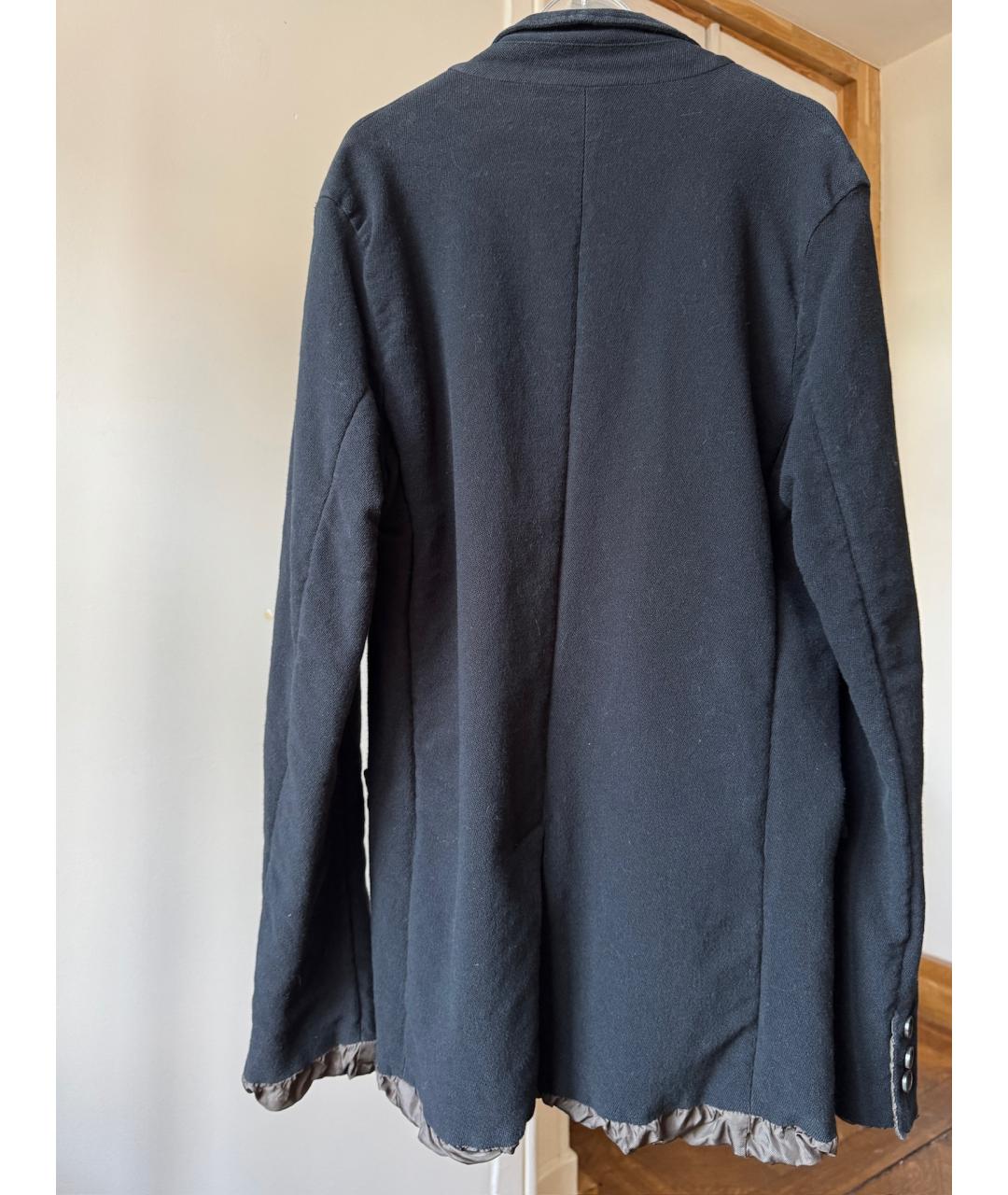 Mihara Yasuhiro Черный хлопковый жакет/пиджак, фото 2