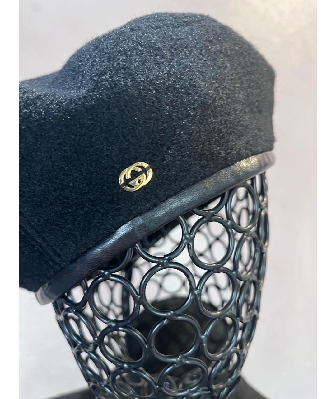 GUCCI Черная шапка, фото 2