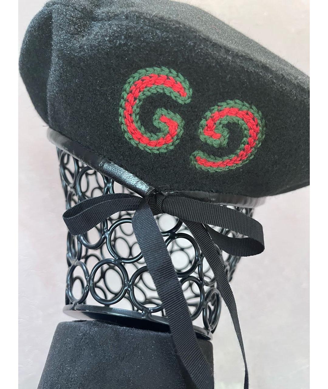 GUCCI Черная шапка, фото 3