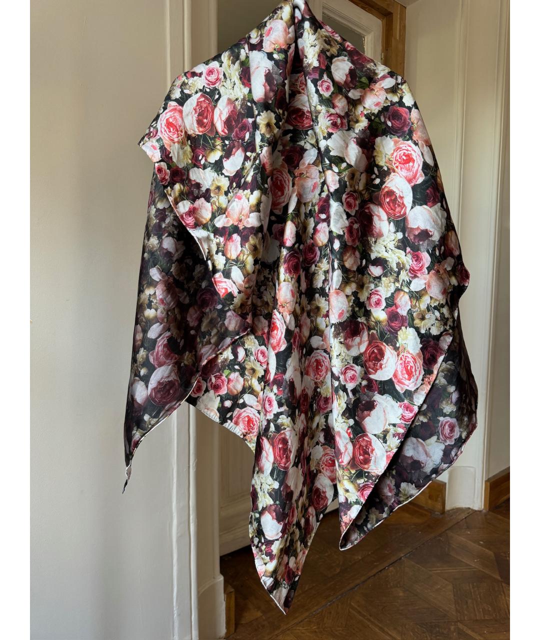 GIVENCHY Розовый шелковый платок, фото 8