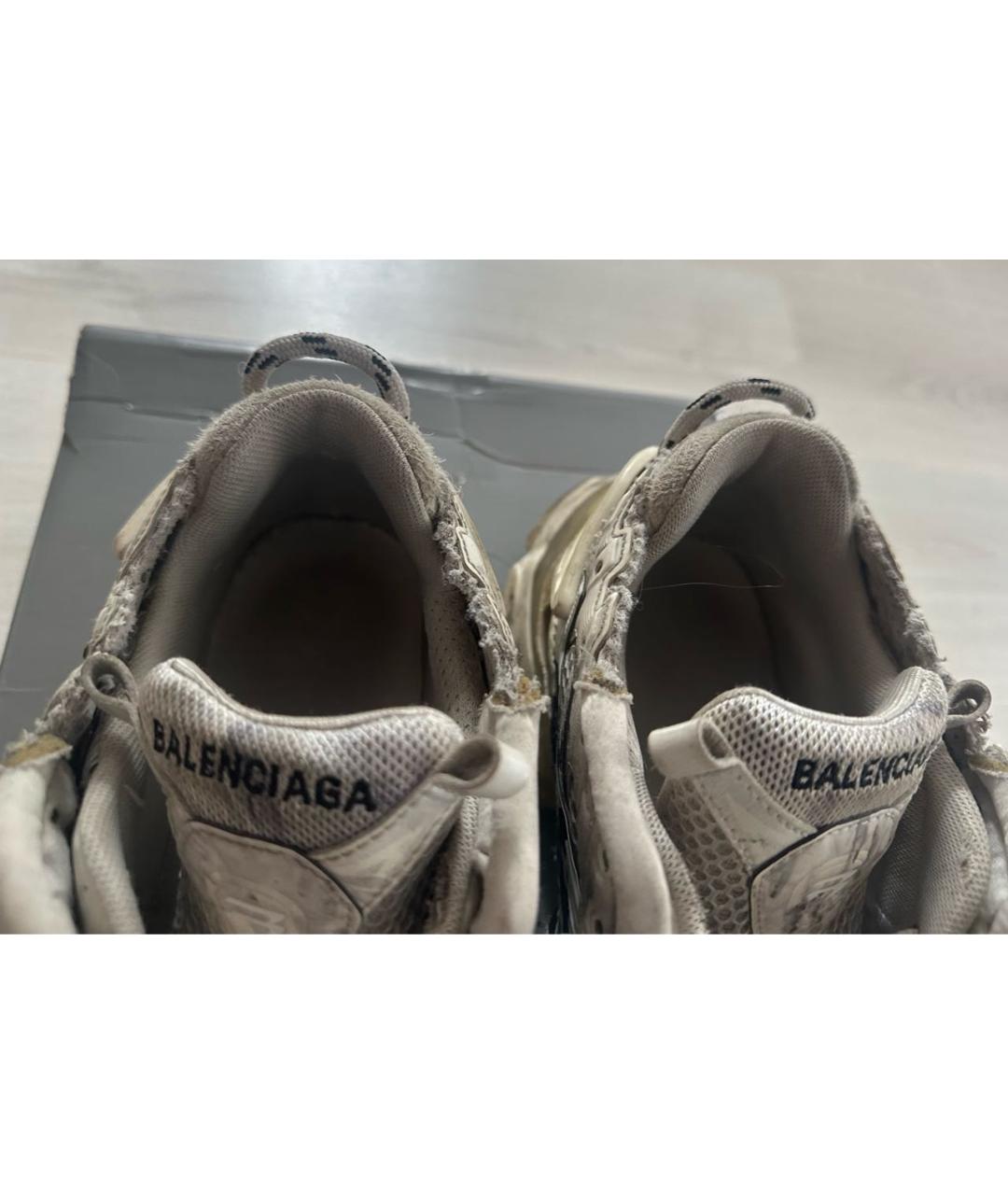 BALENCIAGA Белые низкие кроссовки / кеды, фото 3