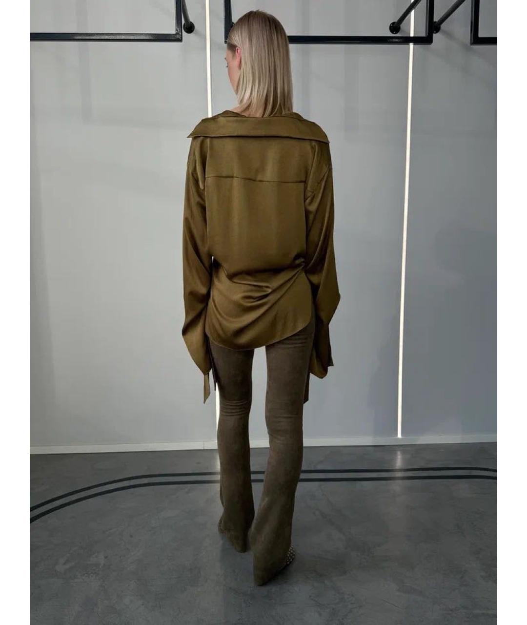 ATLEIN Коричневые полиэстеровые брюки узкие, фото 3