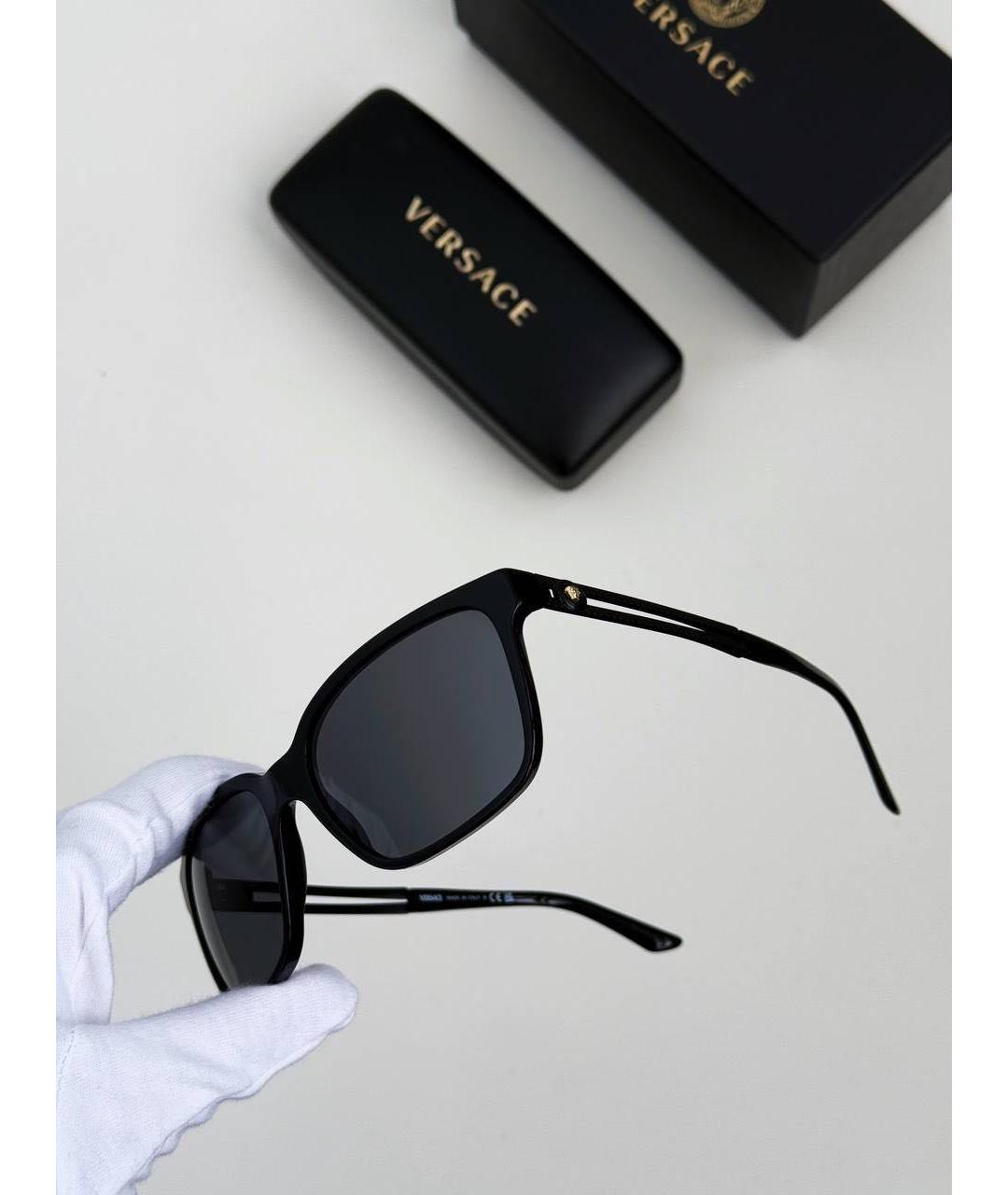 VERSACE Черные солнцезащитные очки, фото 6