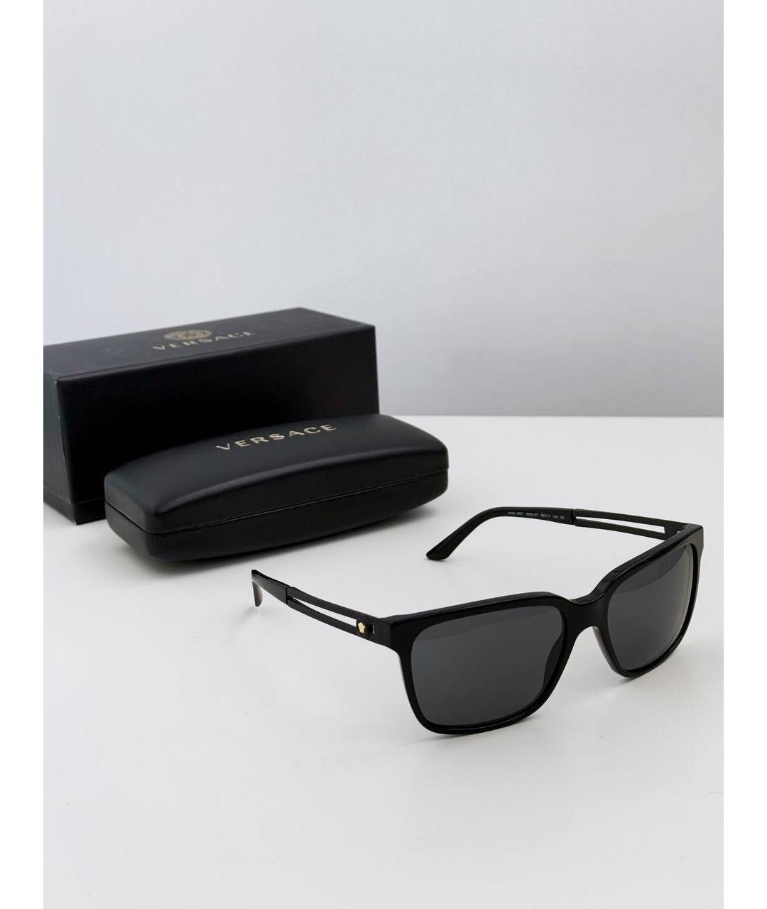 VERSACE Черные солнцезащитные очки, фото 3