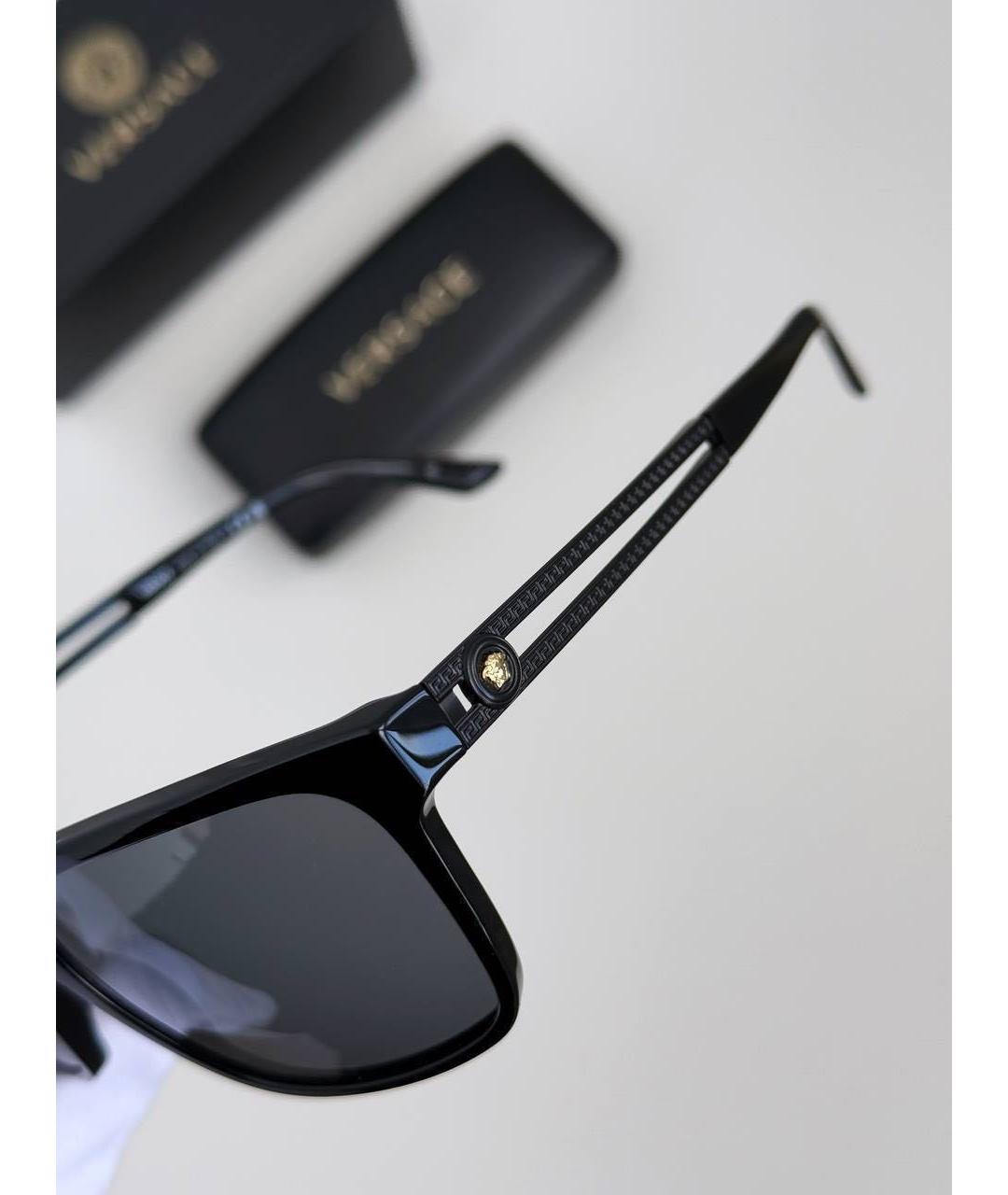VERSACE Черные солнцезащитные очки, фото 4