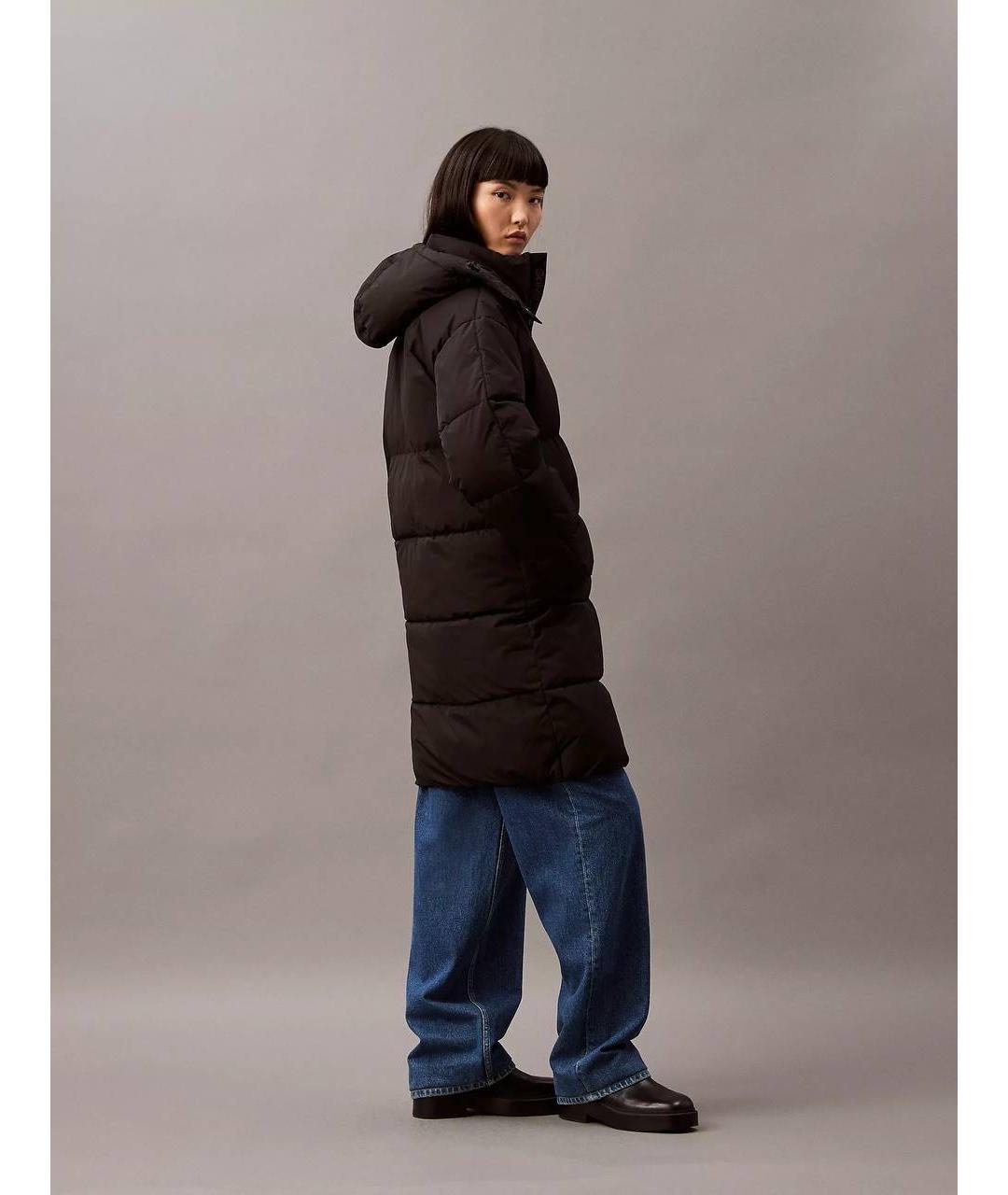 CALVIN KLEIN Черный пуховик, фото 3
