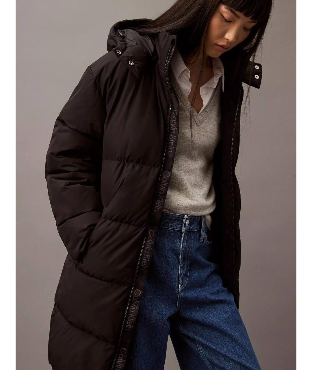 CALVIN KLEIN Черный пуховик, фото 2