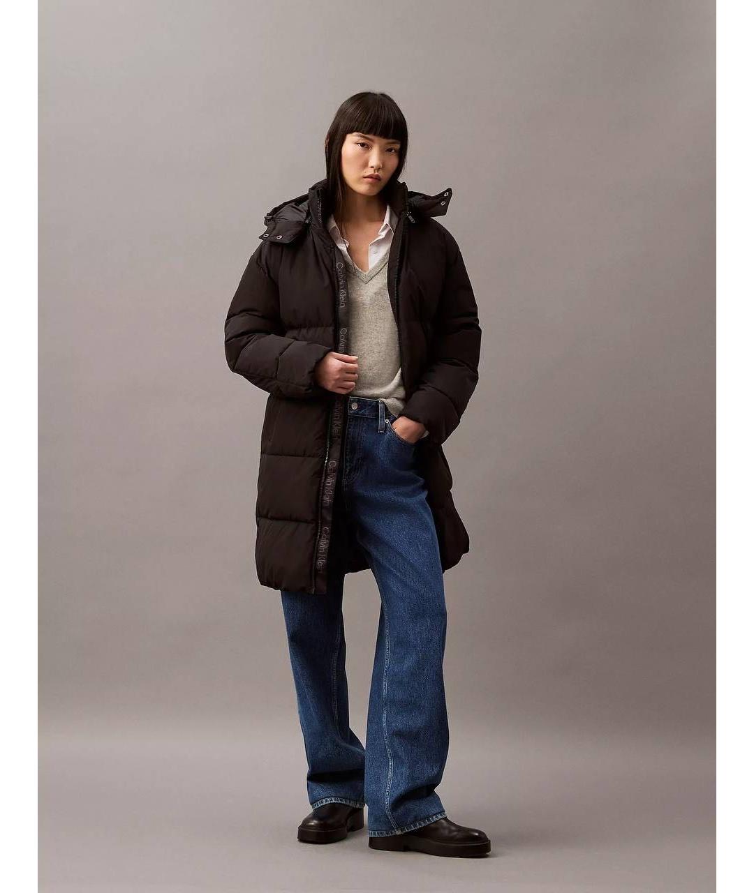 CALVIN KLEIN Черный пуховик, фото 7