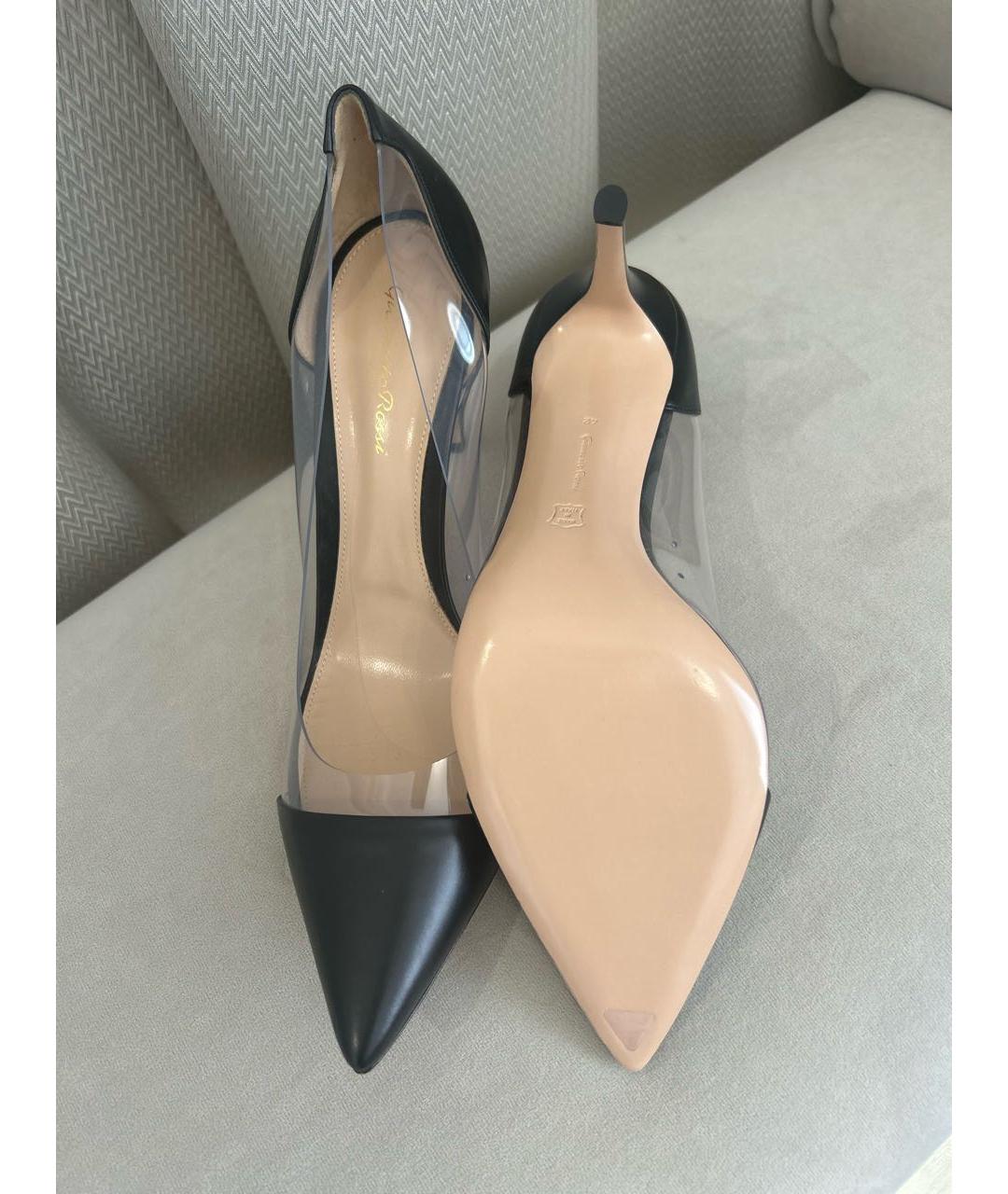 GIANVITO ROSSI Черные кожаные туфли, фото 5