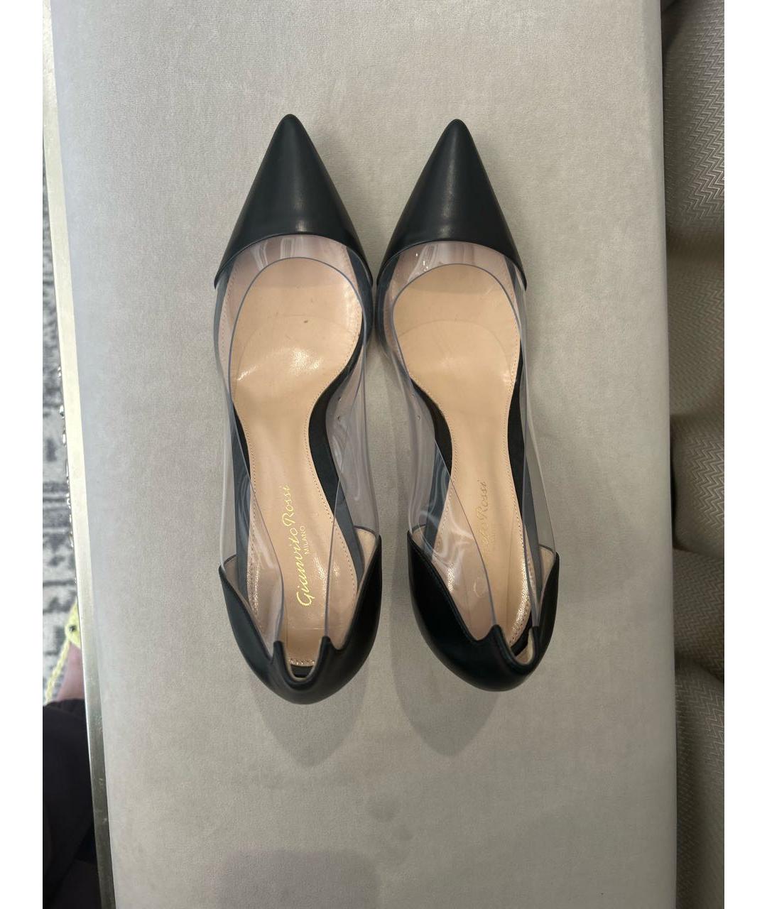 GIANVITO ROSSI Черные кожаные туфли, фото 3