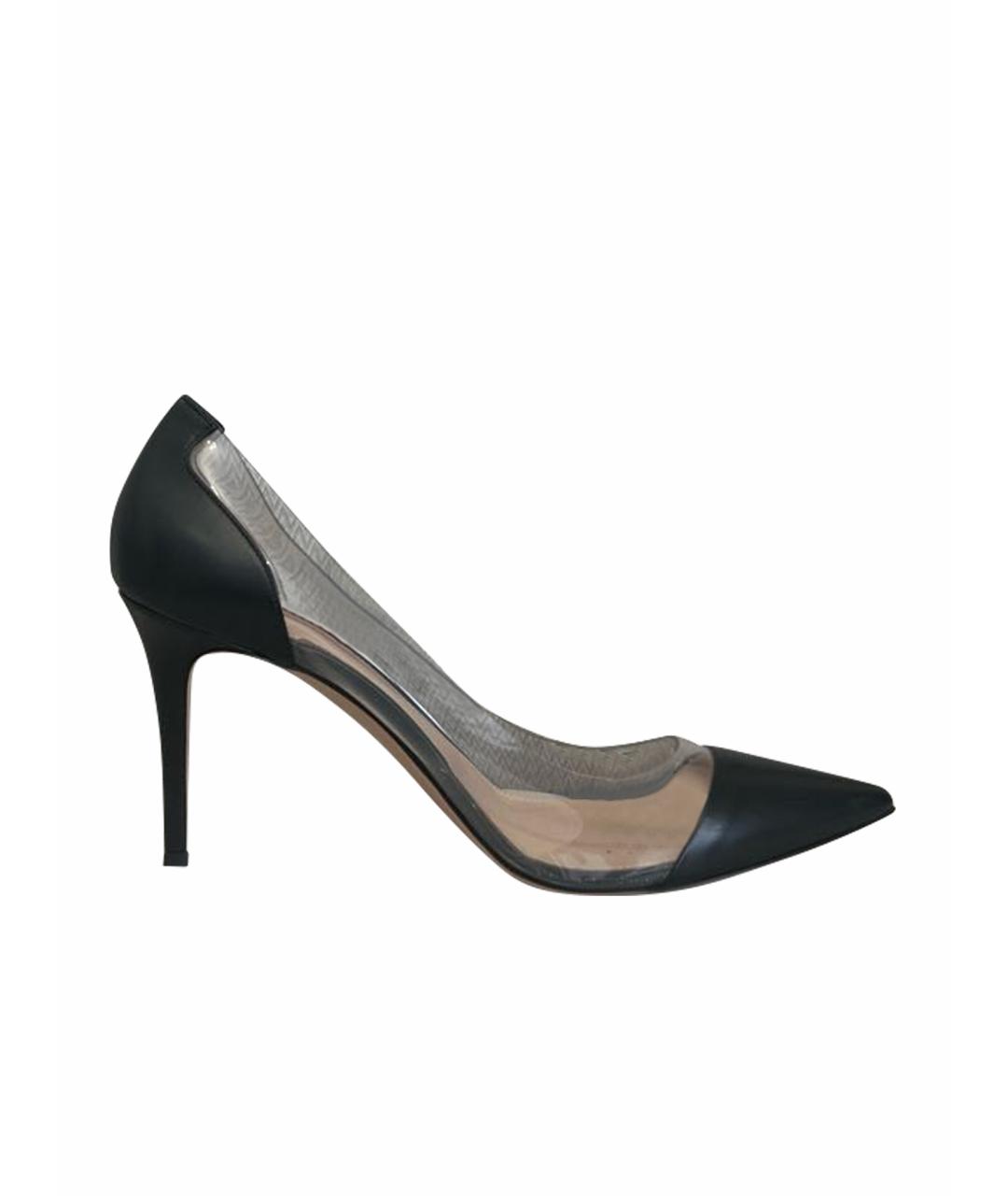 GIANVITO ROSSI Черные кожаные туфли, фото 1