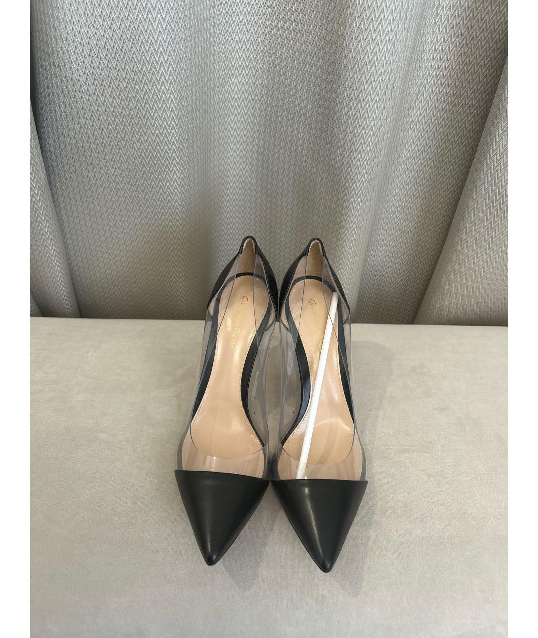 GIANVITO ROSSI Черные кожаные туфли, фото 2