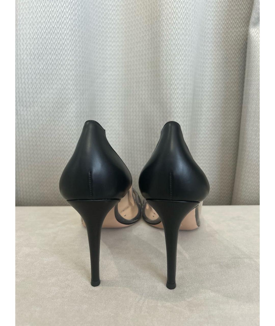 GIANVITO ROSSI Черные кожаные туфли, фото 4