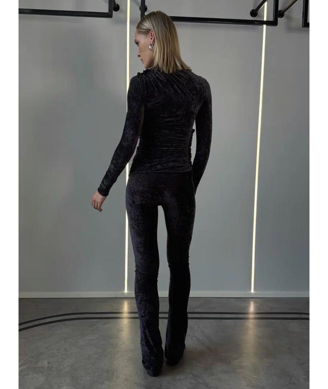 ATLEIN Фиолетовые полиэстеровые брюки узкие, фото 4