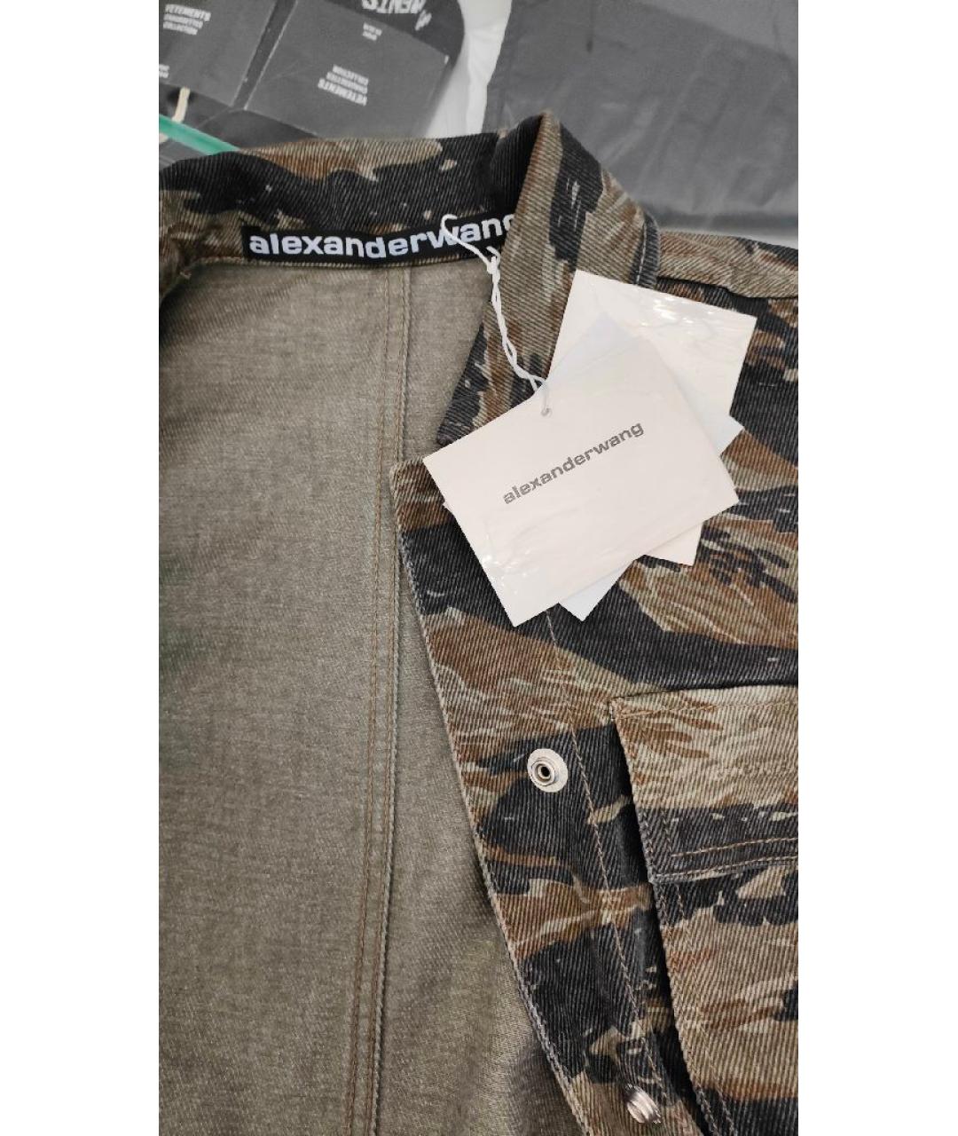 ALEXANDER WANG Зеленая хлопковая парка, фото 3