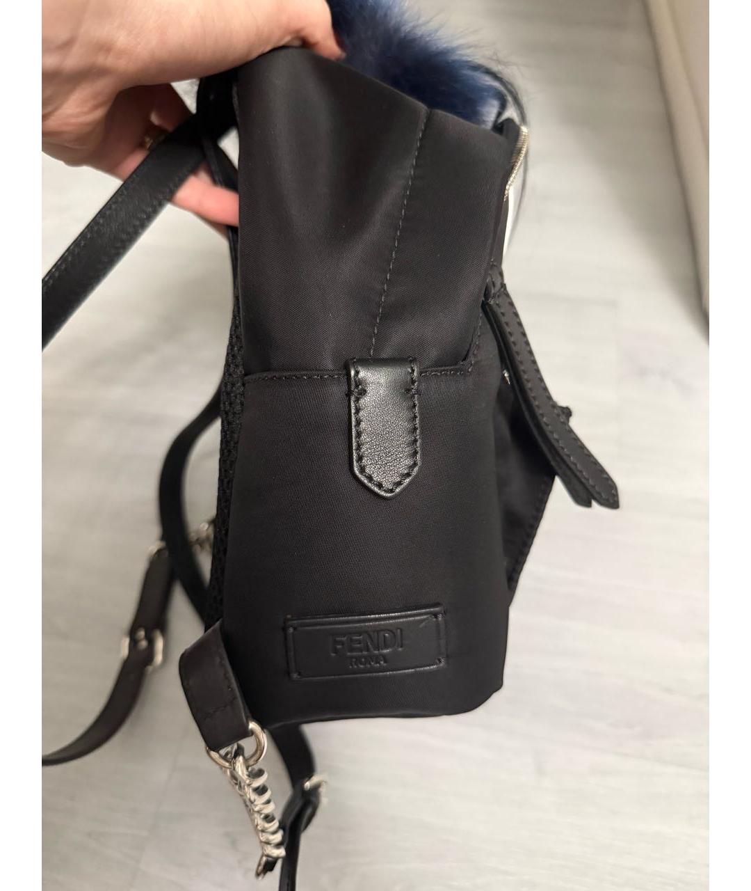 FENDI Черный рюкзак, фото 5