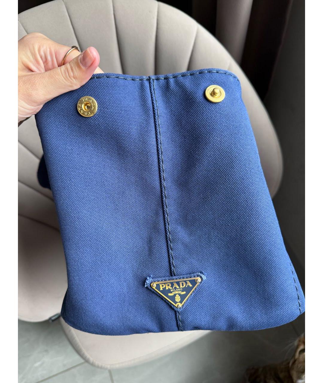 PRADA Синяя сумка тоут, фото 2