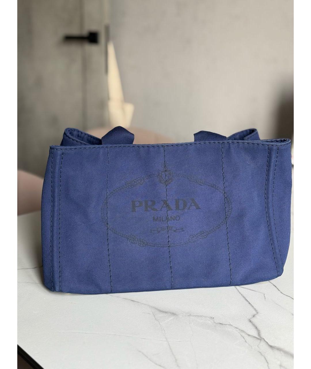 PRADA Синяя сумка тоут, фото 8