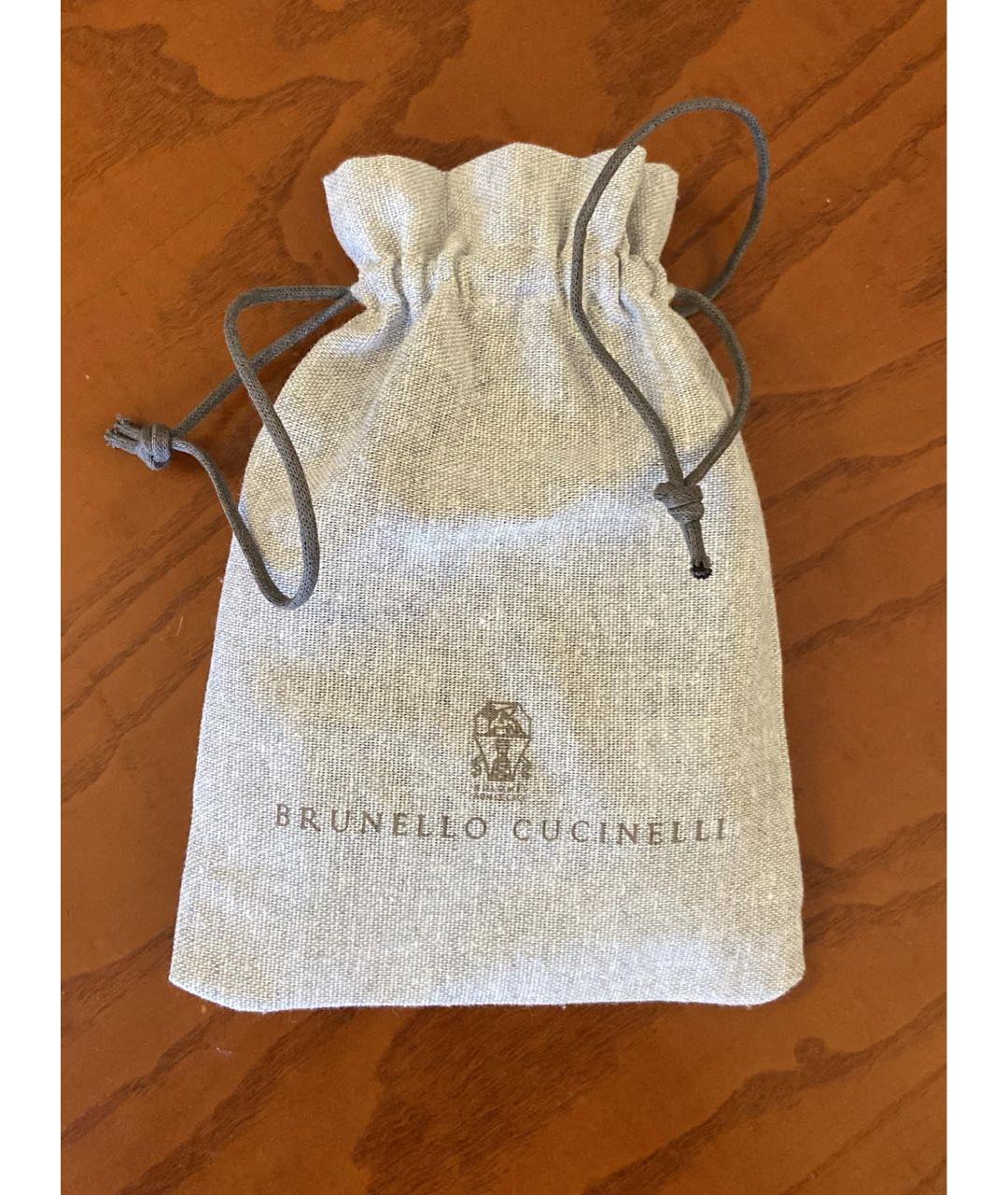 BRUNELLO CUCINELLI Черный кожаный кошелек, фото 6