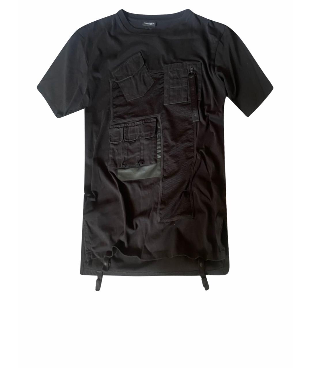 MARCELO BURLON Черная хлопковая футболка, фото 1