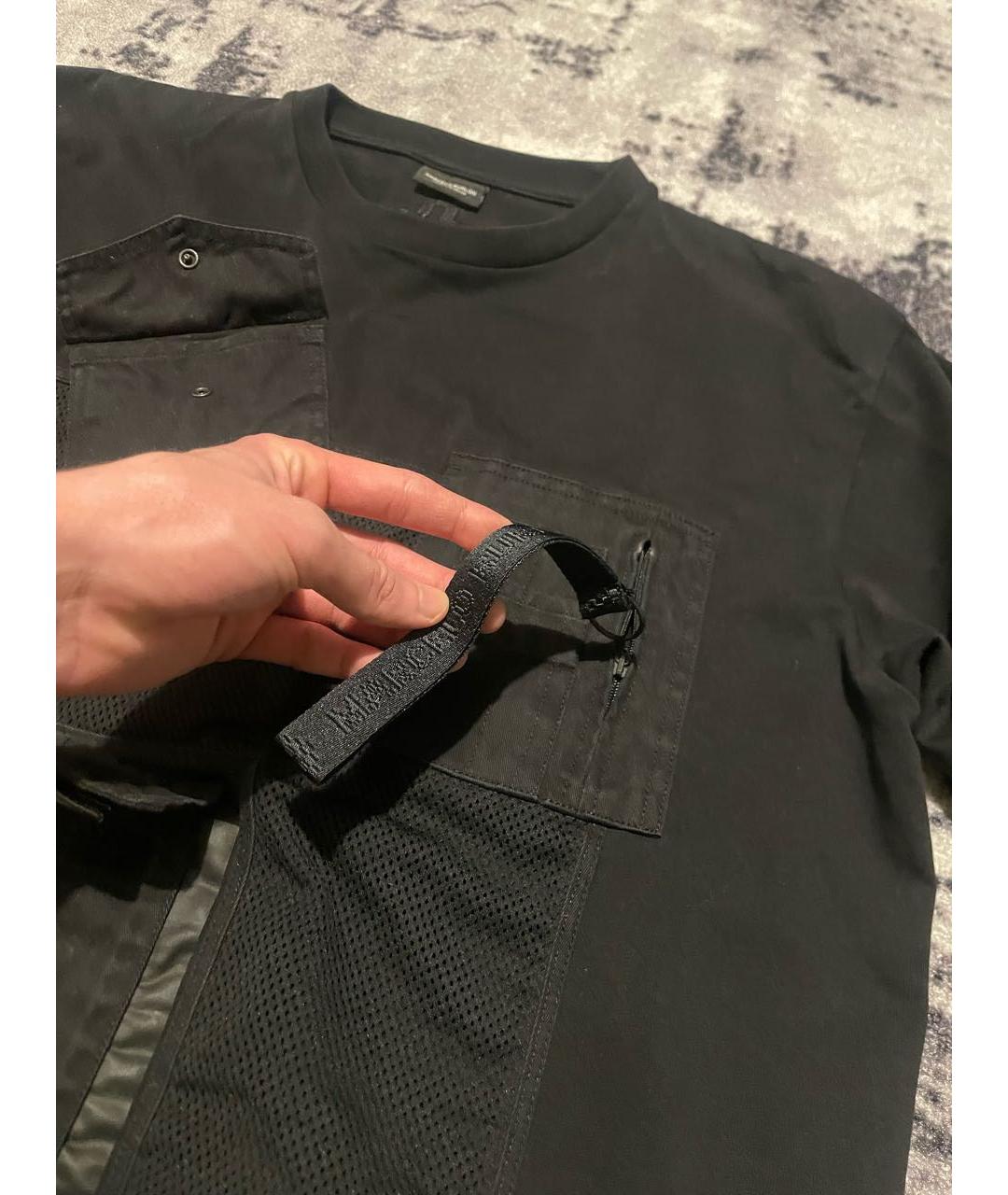 MARCELO BURLON Черная хлопковая футболка, фото 5