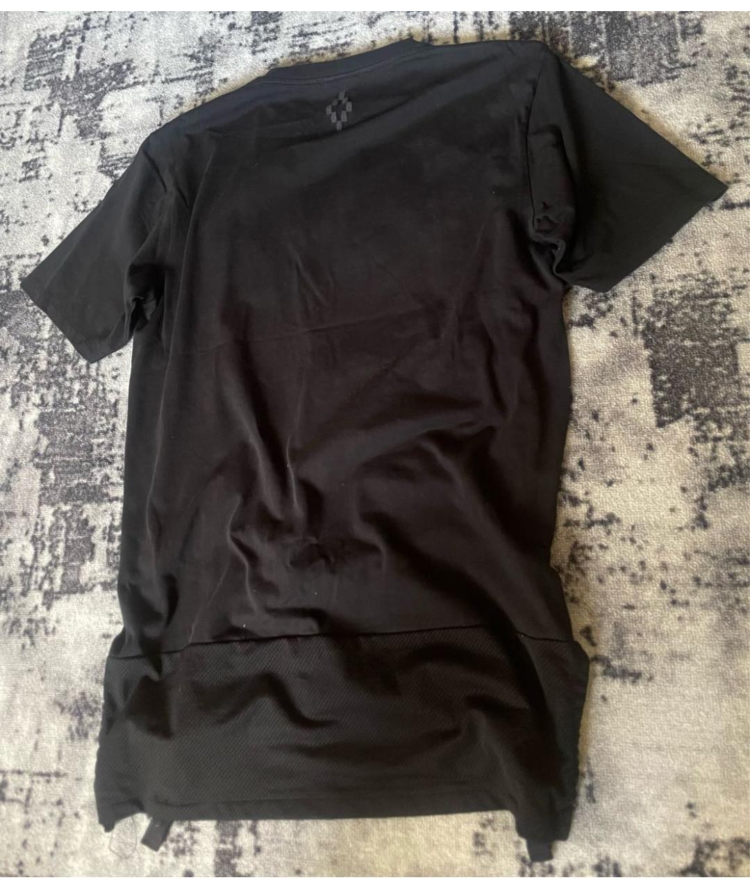 MARCELO BURLON Черная хлопковая футболка, фото 3