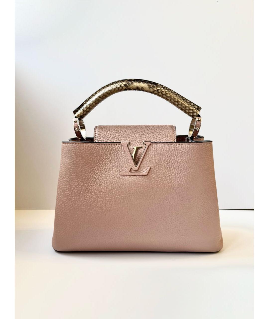 LOUIS VUITTON Розовая сумка с короткими ручками из экзотической кожи, фото 9