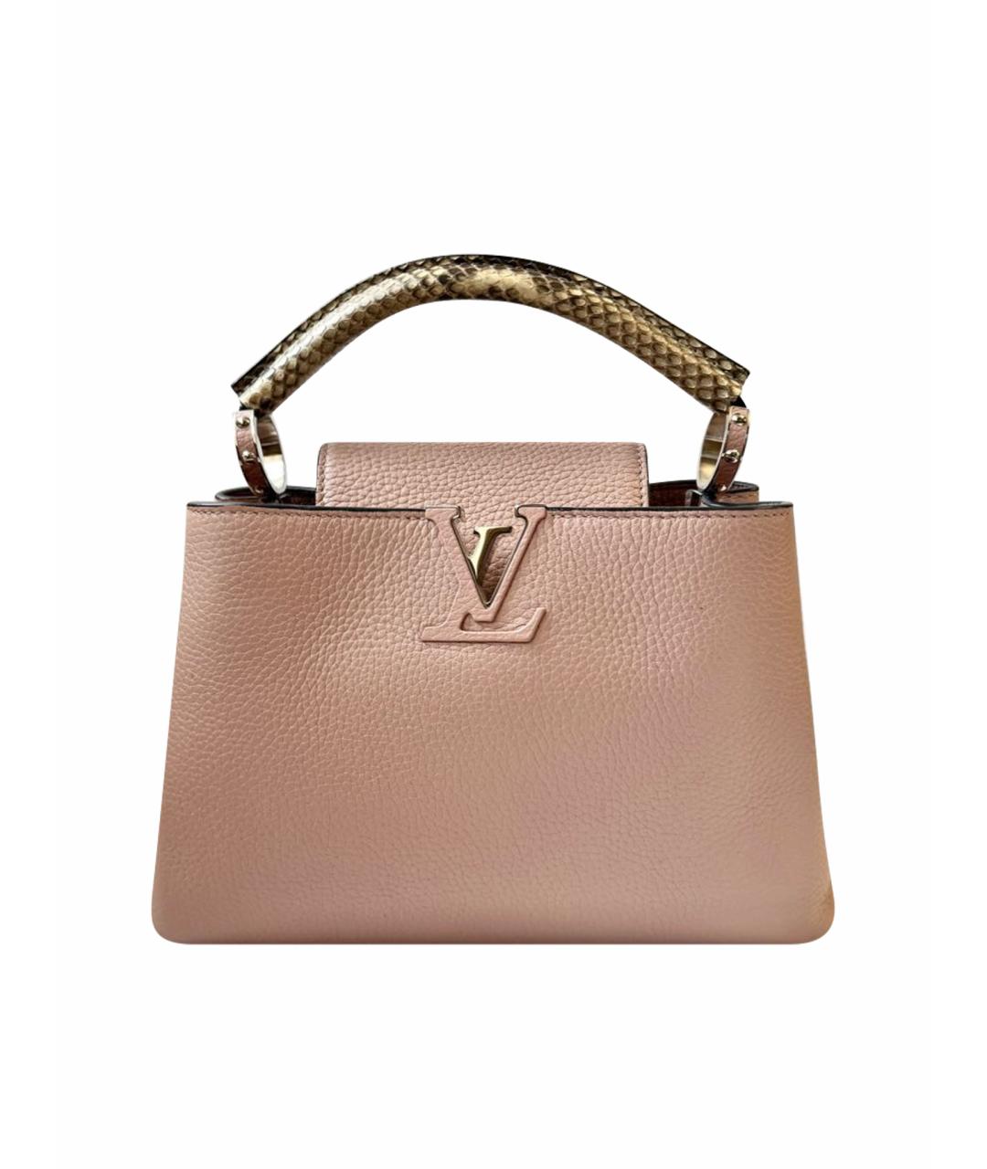 LOUIS VUITTON Розовая сумка с короткими ручками из экзотической кожи, фото 1