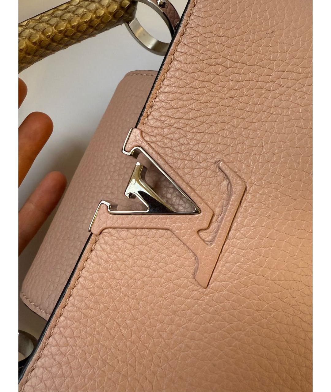 LOUIS VUITTON Розовая сумка с короткими ручками из экзотической кожи, фото 8