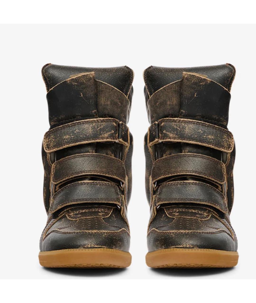 ISABEL MARANT Черные кожаные ботильоны, фото 4