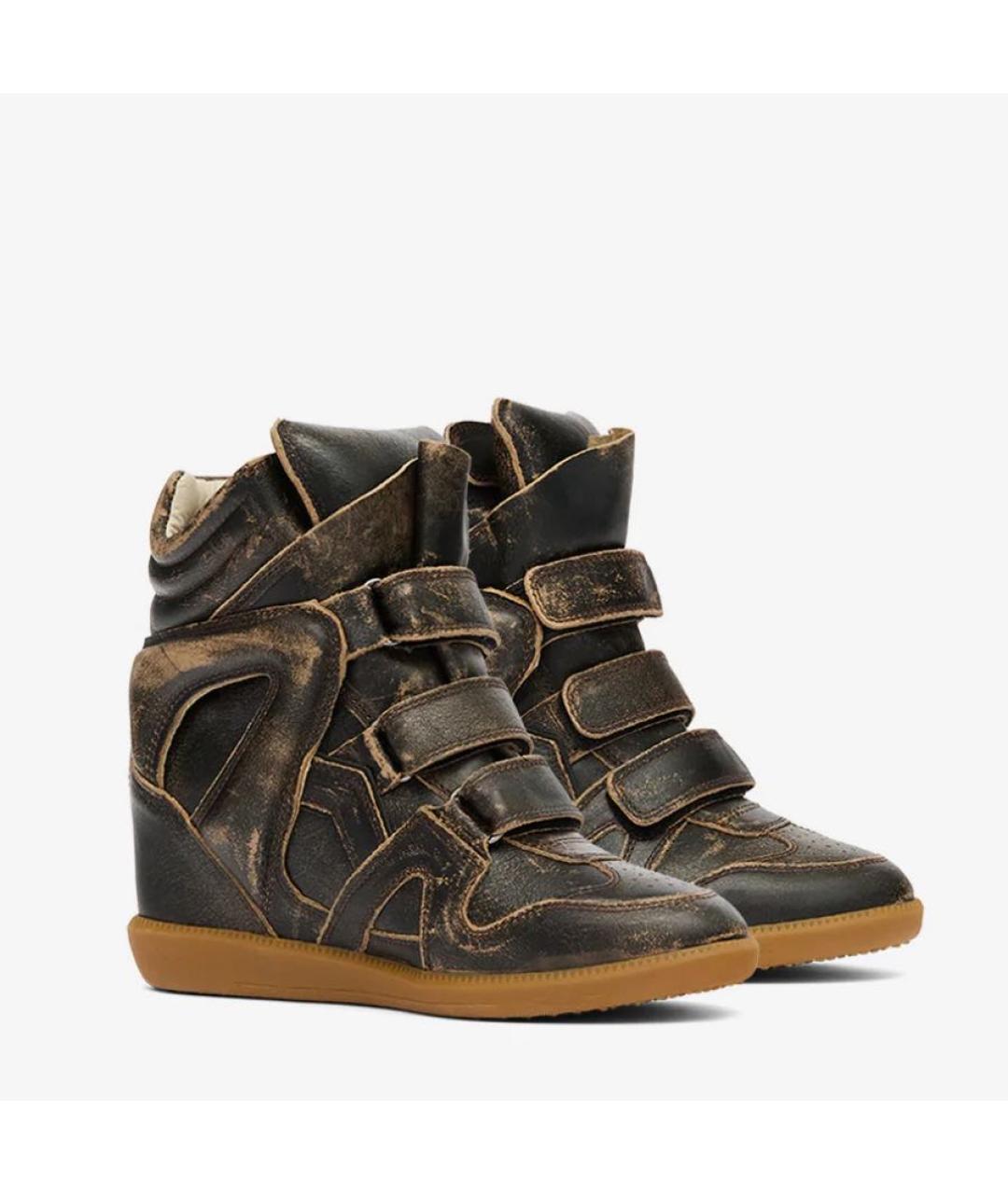 ISABEL MARANT Черные кожаные ботильоны, фото 3