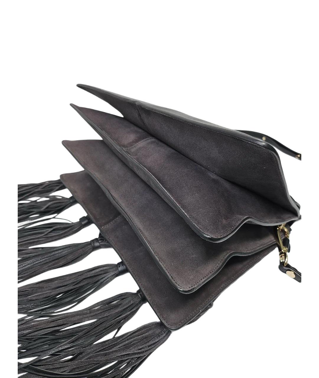 CHLOE Серая замшевая сумка через плечо, фото 8