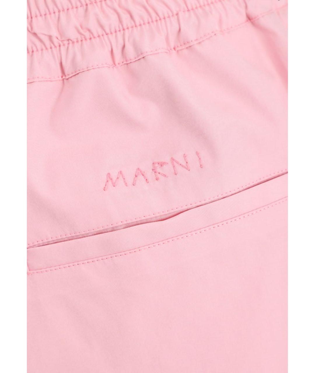 MARNI Розовые хлопковые шорты, фото 3