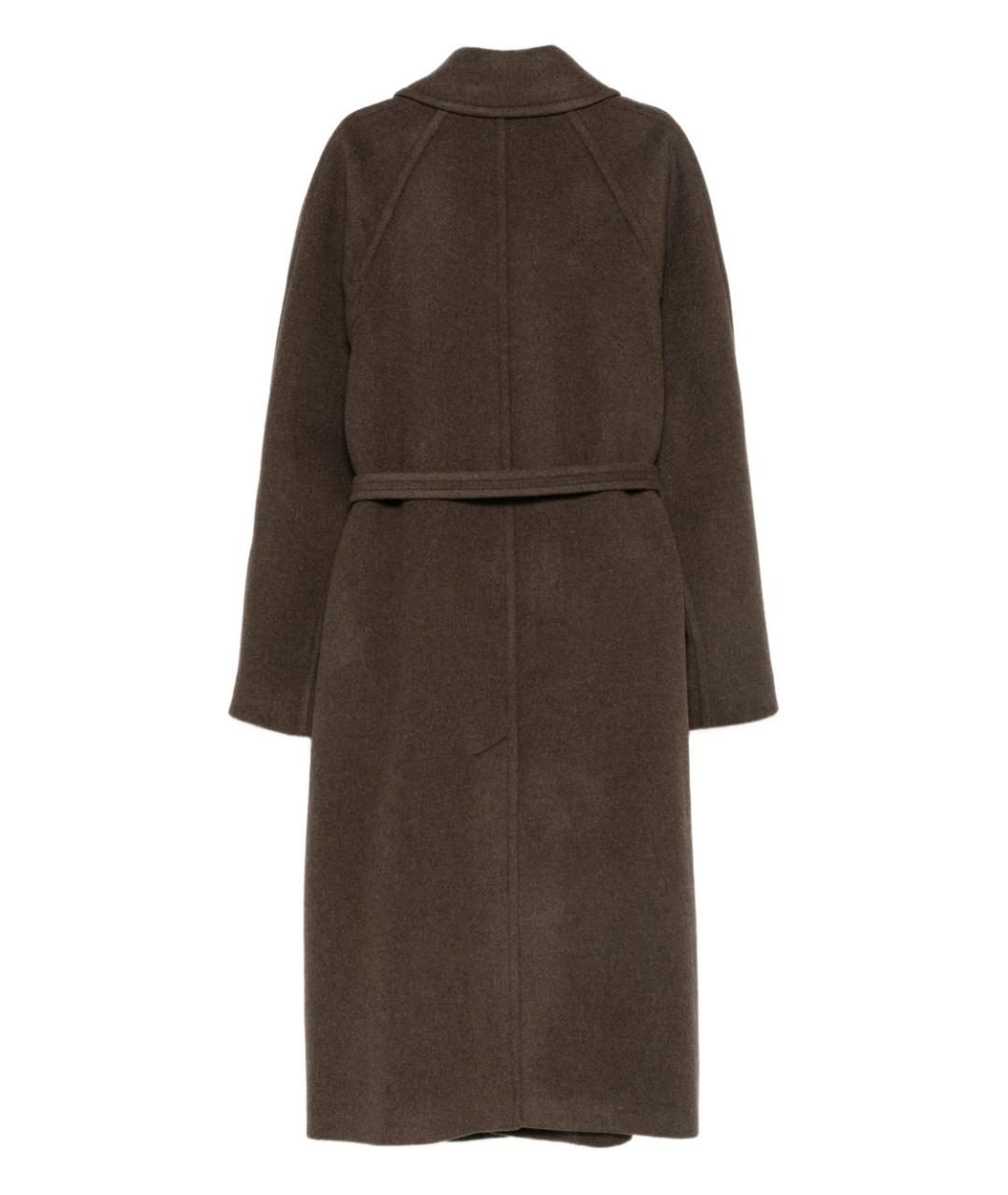 PHOEBE PHILO Коричневое шерстяное пальто, фото 3