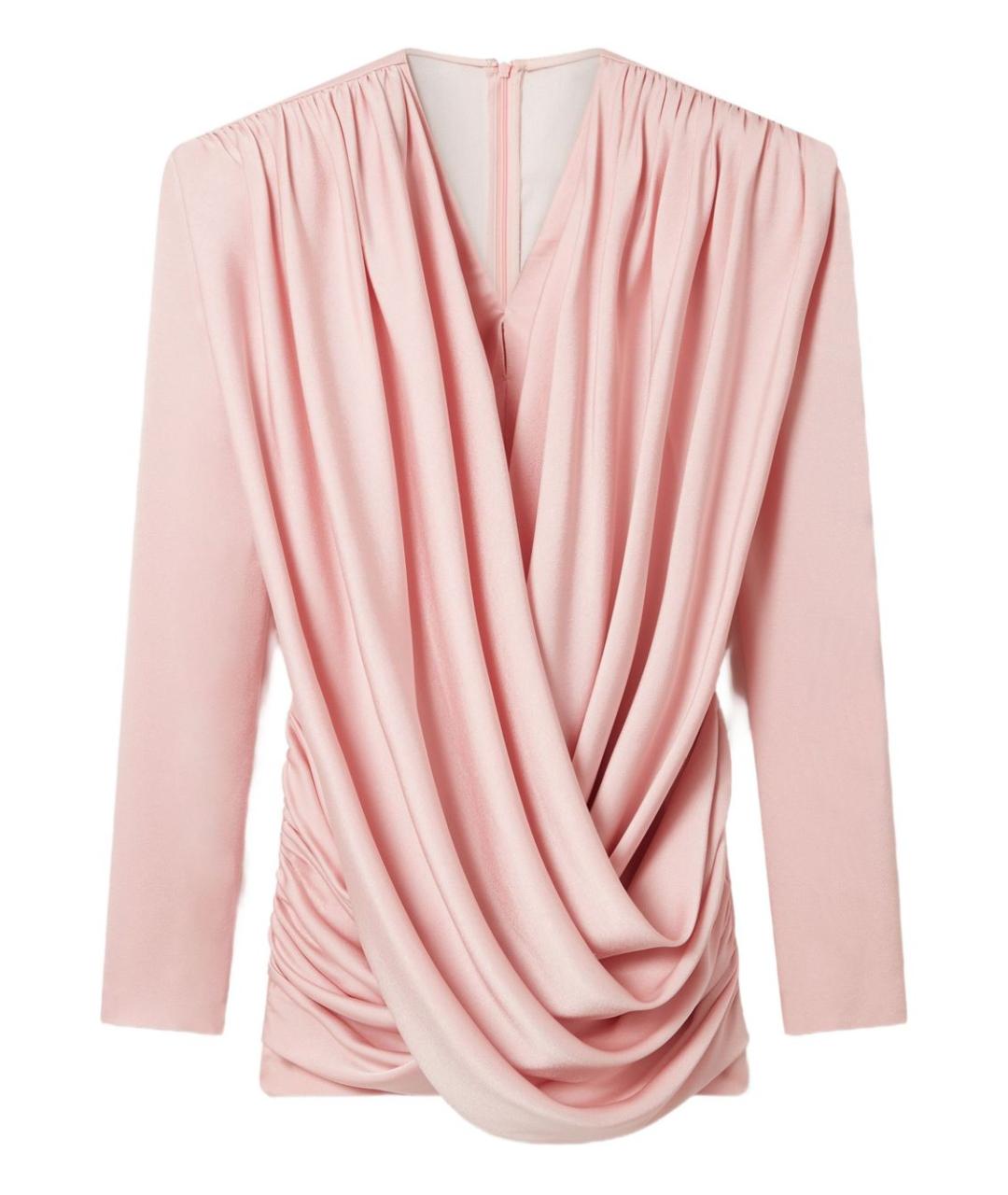 STELLA MCCARTNEY Розовое ацетатное коктейльное платье, фото 1