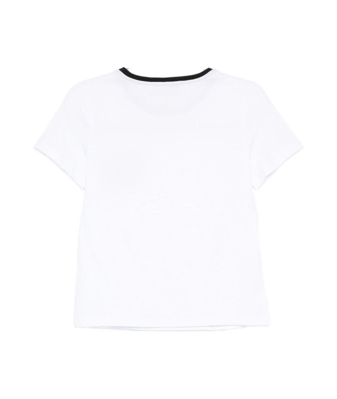 ALESSANDRO ENRIQUEZ Белая хлопковая футболка, фото 2