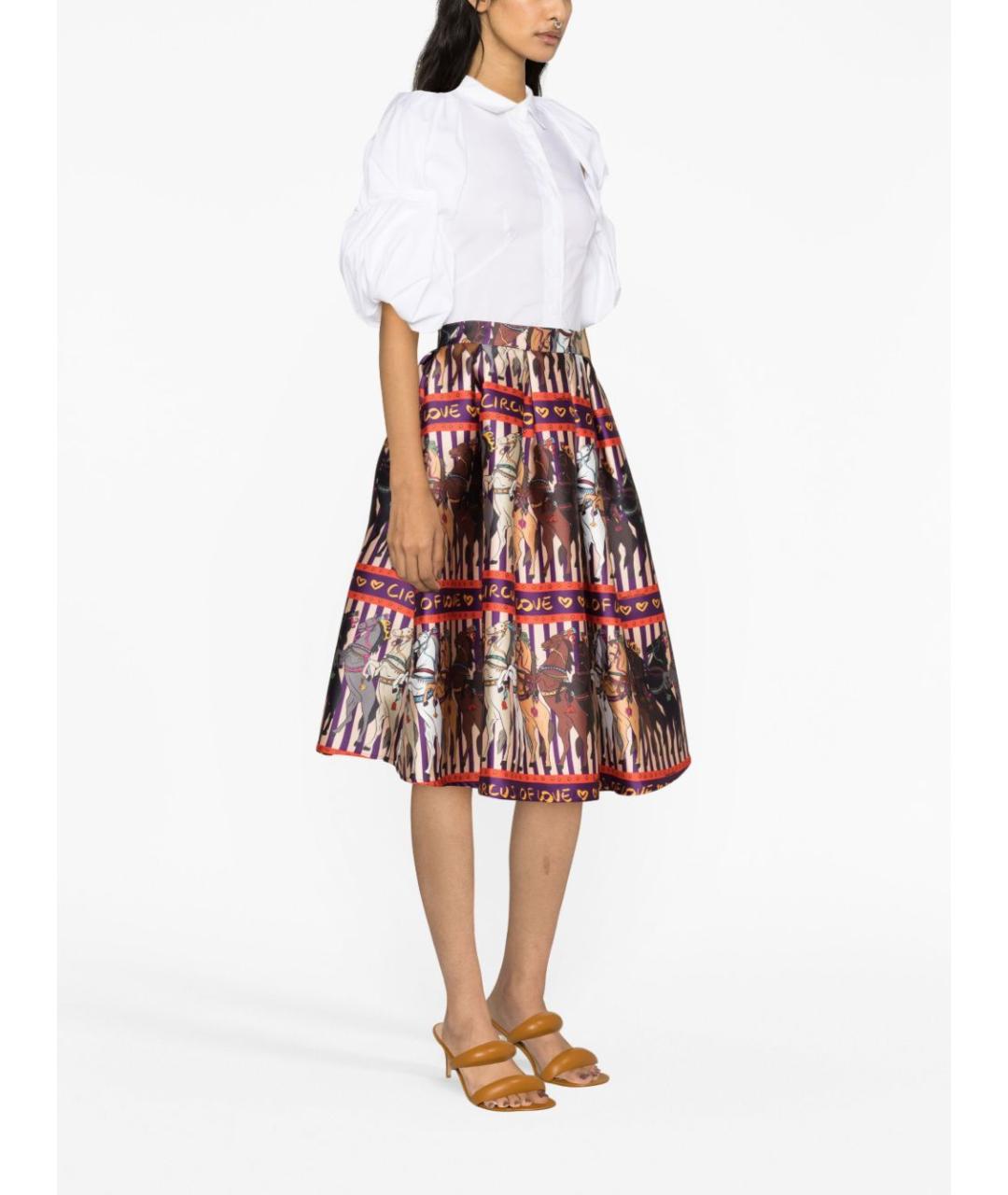 ALESSANDRO ENRIQUEZ Мульти юбка миди, фото 2