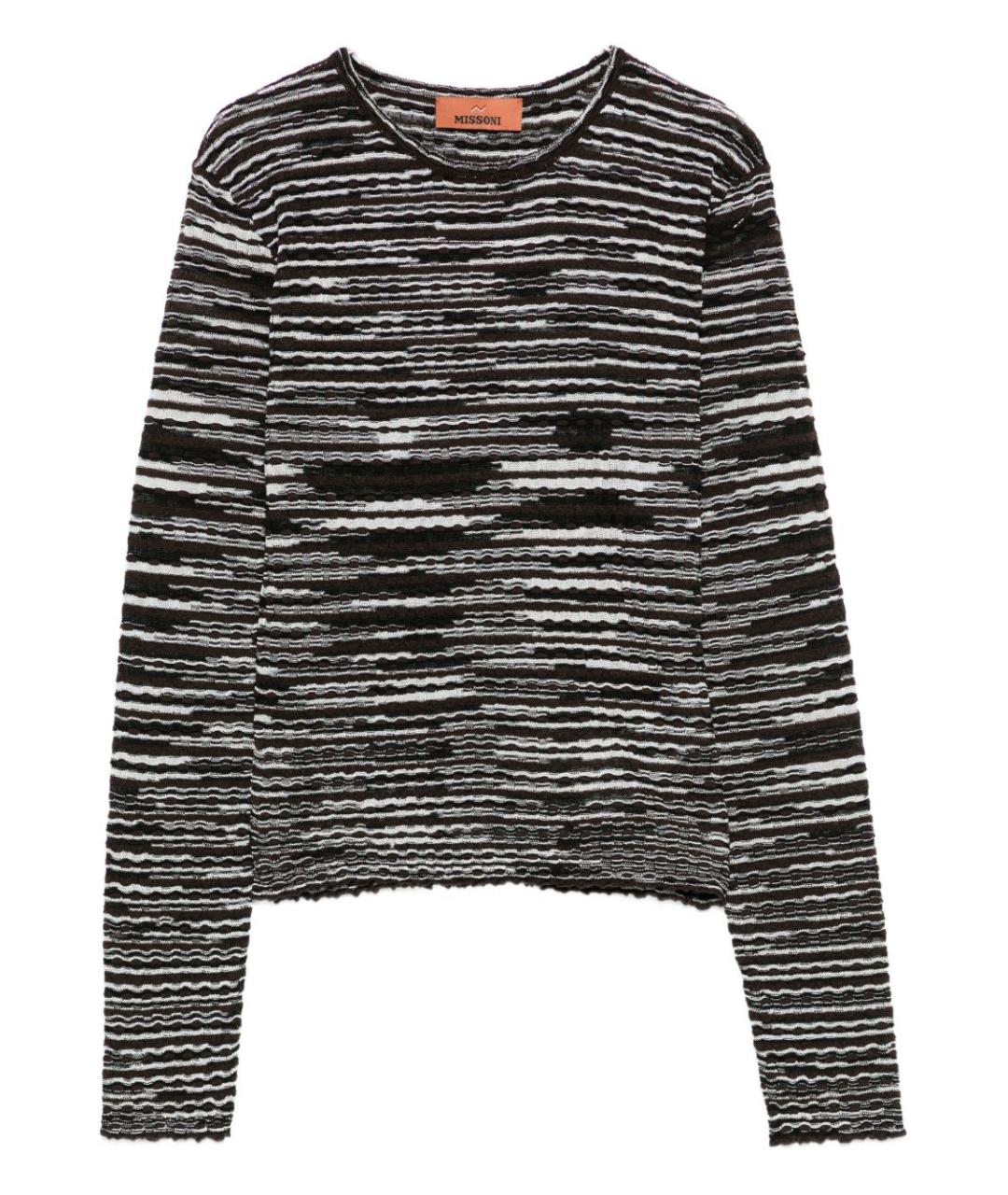 MISSONI Коричневый шерстяной джемпер / свитер, фото 1